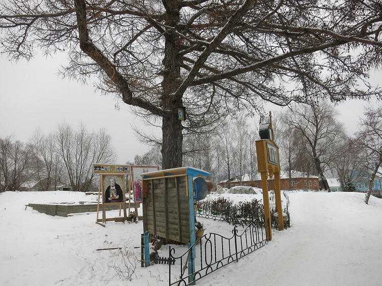 Царебожеское святилище у лиственницы, посаженной в честь рождения цесаревича Алексея. Фото: Артемий Позаненко