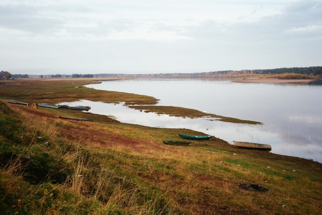 Вид на реку Каму. Поселок Гайны. Фото Александра Байдина.